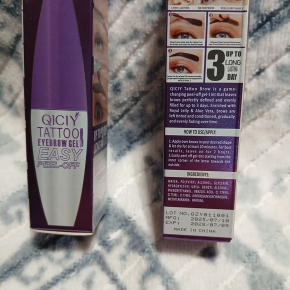 Qi Eyebrow Gel Tattoo  Medium Brown - Picture 6 of 7